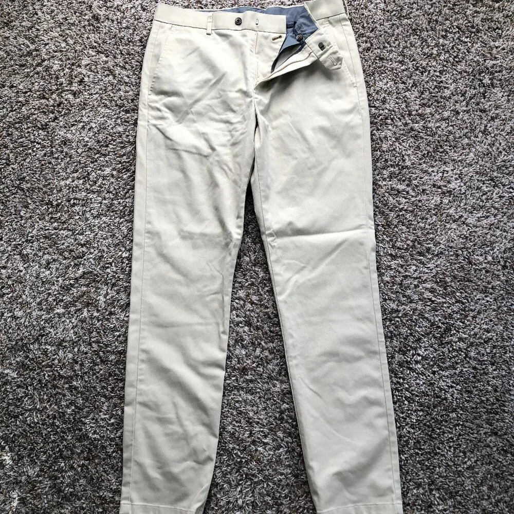 (NWOT) Charles Tyrwhitt - Ultimate Non-Iron Slim Fit Chinos (Stone) - Picture 3 of 6